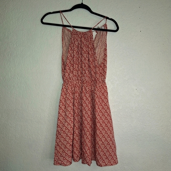 Lulu's Mini Adjustable Spaghetti Strap Dress Elastic Waist XS - Picture 1 of 9